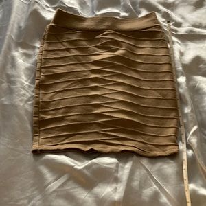 Tan stretchy women’s skirt